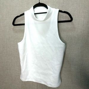 White Sleeveless Blouse